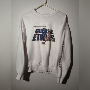 H&M Star Wars crewneck sweater in French sz XS *HARD TO FIND* Rare Find*
